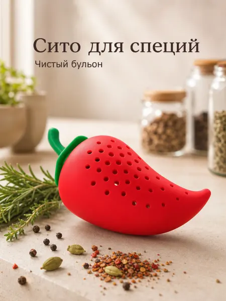 ЛАЙКМАГ Силиконовый контейнер сито для варки специй и трав