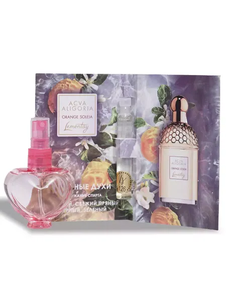 Lemontay 126 Духи allegoria orange soleia. Миниатюра 25мл+пробник 3мл