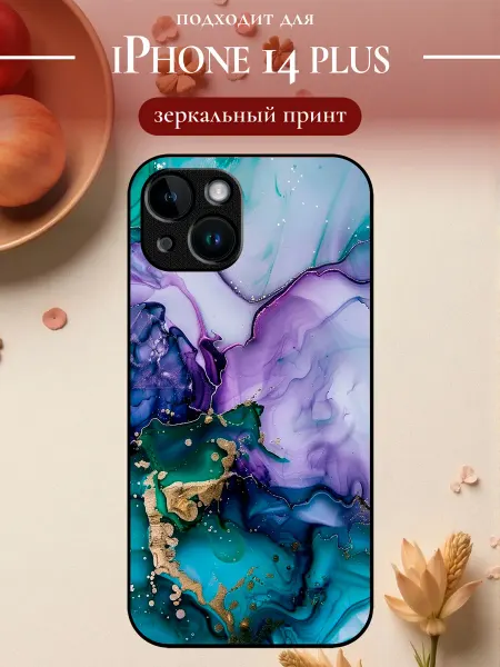 S-cases Чехол на iPhone 14 Plus мрамор
