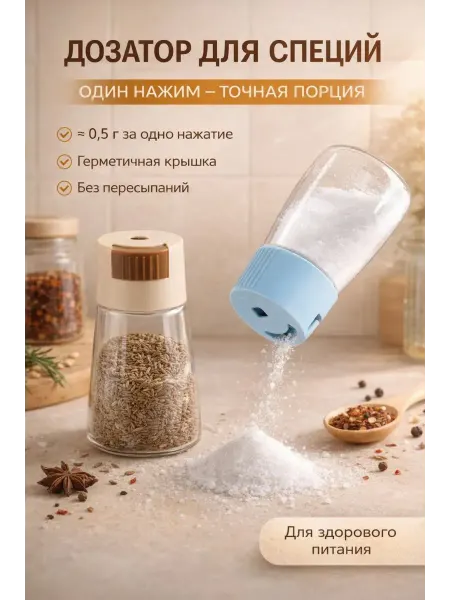 ХАЙР Дозатор для специй нажимной мерная подача 0.5г