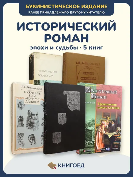 Книгоед Исторические романы Леонов Данилевский Мережковский Верн