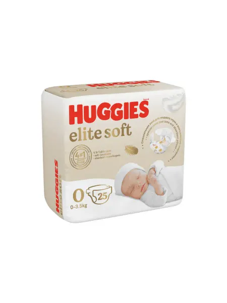 HUGGIES Elit Soft Подгузники Elite Soft 0+ (до 3.5 кг) № 25 шт