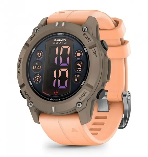 Часы Garmin Descent G2, Paloma with Shell Pink Silicone (010-02986-01)