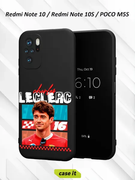 Case it Чехол на Redmi Note 10 Note 10S Poco M5S с принтом Формула 1