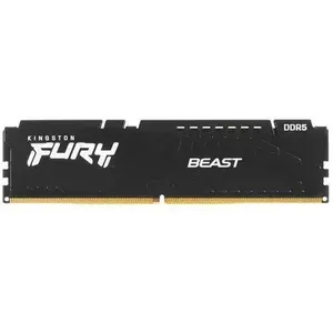 Kingston Fury Оперативная память Beast Black DDR5 5600 Мгц DDR5, 5600 МГц, 1 x 16 ГБ (KF556C36BBE-16)