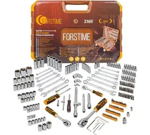 Набор инструментов FORSTIME 1/4", 3/8", 1/2" 6гр. 4-32 мм, 216 предметов FT-38841(52552)