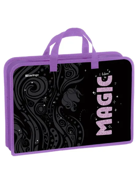 Berlingo Папка с ручками 1 отд, А4 "Purple Magic", 340*245*75мм