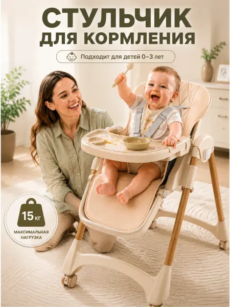 Стульчик шезлонг для кормления 3 в 1