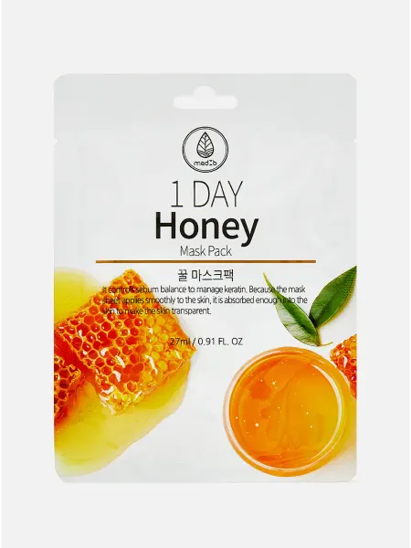 MedB Маска для лица тканевая 1 DAY Honey Mask Pack 1шт