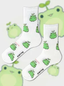 Носки SWYPE socks женские с принтом лягушки, 1 пара