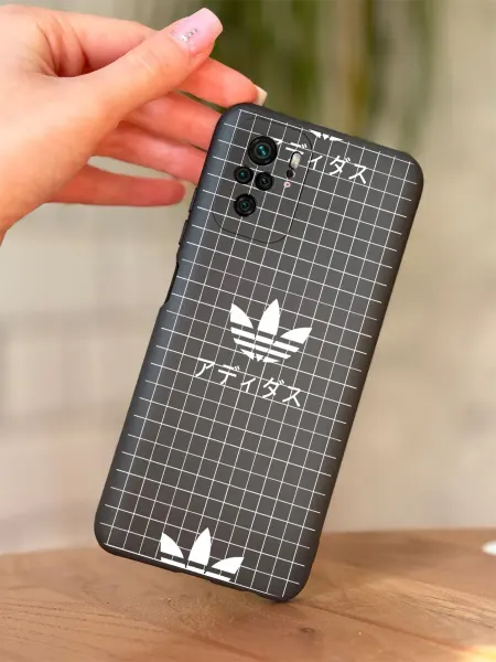 PBl store Чехол на Redmi Note 10 Note 10S Poco M5S принт Adidas