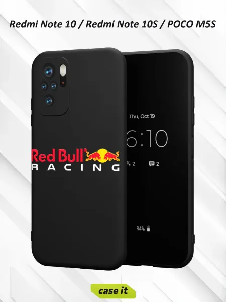 Case it Чехол на Redmi Note 10 Note 10S Poco M5S с принтом Red Bull