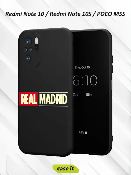 Case it Чехол на Redmi Note 10 Note 10S Poco M5S Real Madrid FK