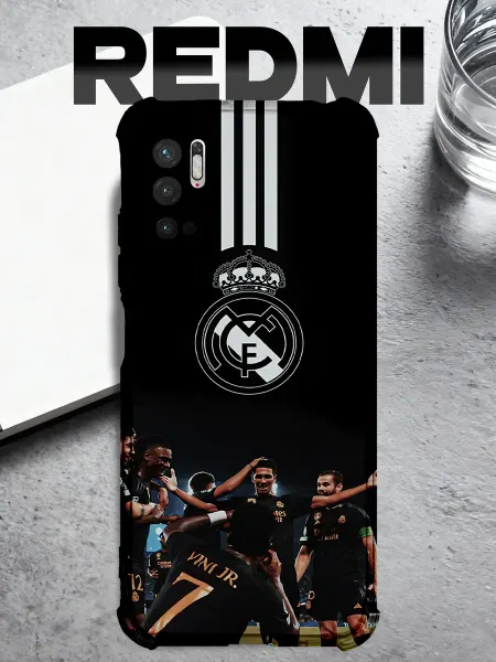 IntelligentCase Чехол на REDMI NOTE 10 5G Реал Мадрид Real Madrid