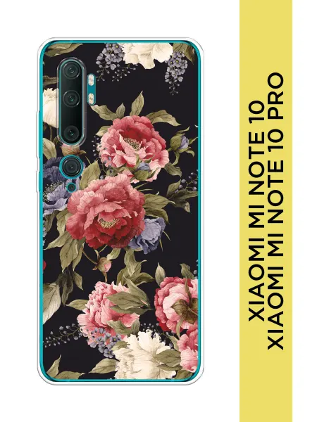 Almoa Чехол на Xiaomi Mi Note 10 10 Pro с цветочками