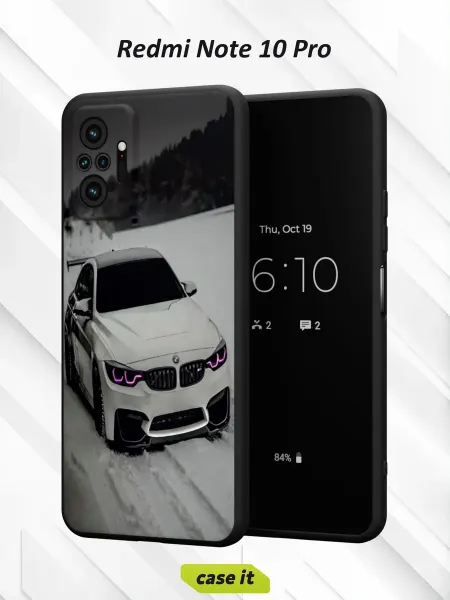 Case it Чехол на Redmi Note 10 Proс принтом BMW