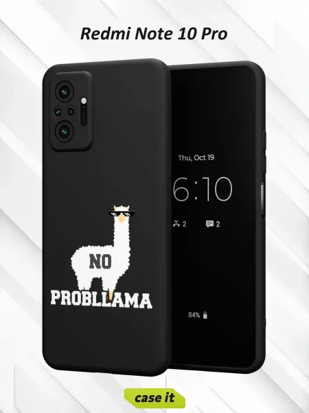 Case it Чехол на Redmi Note 10 Proс принтом Probllama