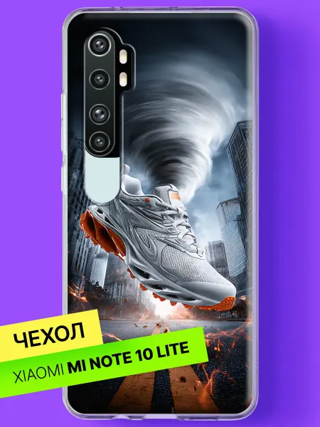 Xiaomi Чехол на Mi Note 10 Lite Кроссовок в огненном вихре
