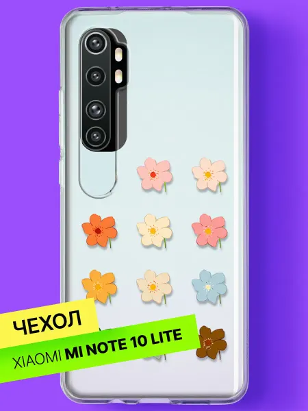 Xiaomi Чехол на Mi Note 10 Lite с принтом Нежные цветы
