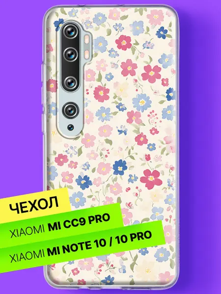 Xiaomi Чехол на Mi Note 10 Mi Note 10 Pro Нежный цветочный луг