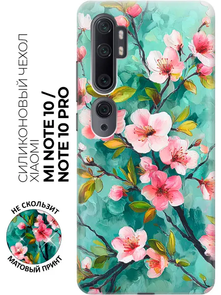 Xiaomi Чехол на Mi Note 10, Note 10 Pro с сакурой