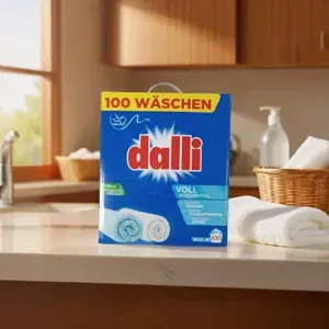 Dalli Wohlfuhl Универсальный концентрированный стиральный порошок для цветного и белого белья, 6 кг, на 100 стирок