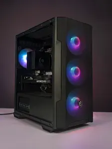 KWIK Системный блок Cyber Storm (AMD Ryzen 7 5700X3D, RAM 32 ГБ, SSD 1000 ГБ, NVIDIA GeForce RTX 4080 SUPER (16 Гб), Windows 11 Pro), черный