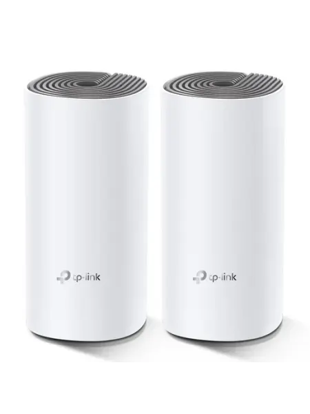 Mesh-Система TP-Link Deco E4(2-pack), AC1200, двухдиапазонная, 2xRJ45 100Мбит/с (комплект из 2шт)