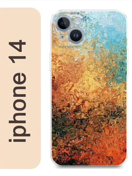 CaseOffice Чехол на iphone 14 краски 1065