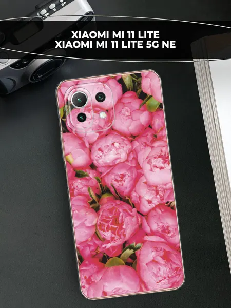 Xiaomi Чехол на Mi 11 Lite Lite 5G NE пионы