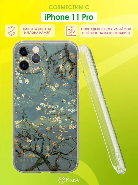 Kcase Чехол на Apple iPhone 11 Pro с принтом Сакура