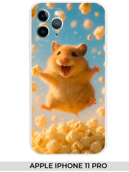 NOOTO Чехол на Apple iPhone 11 PRO (для Айфон 11 про) с хомяком