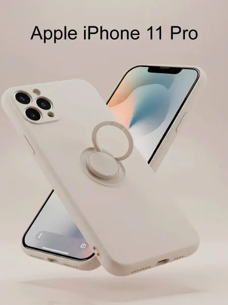 Чехол для Apple iPhone 11 Pro, с кольцом, Soft Touch