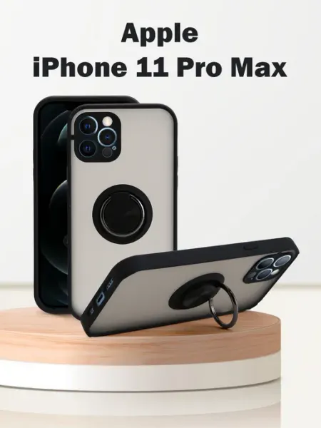 Чехол для iPhone 11 Pro Max, с кольцом