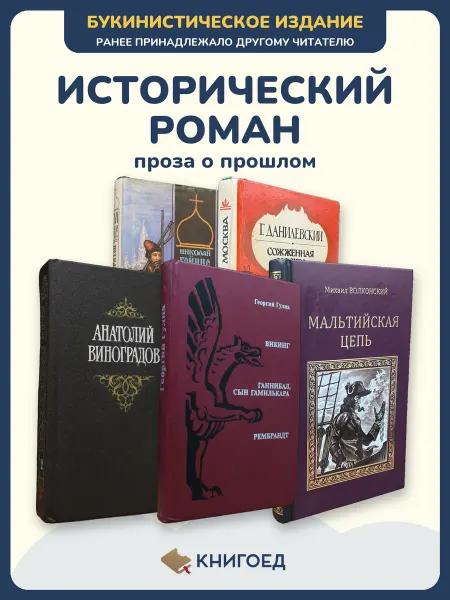 Книгоед Исторические романы Гейнце Данилевский Виноградов Гулиа
