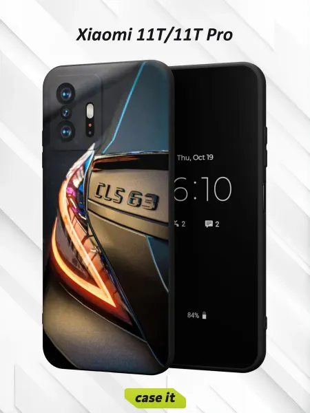 Case it Чехол на Xiaomi Mi 11t и 11t Pro принт Мерседес Бенз CLS 63