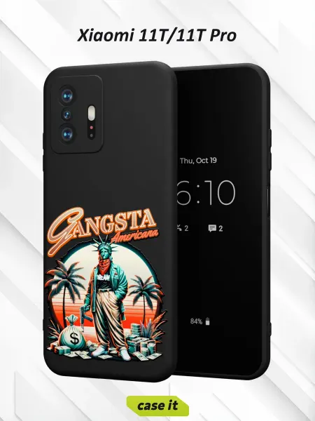 Case it Чехол на Xiaomi Mi 11t и 11t Proс принтом American gangster