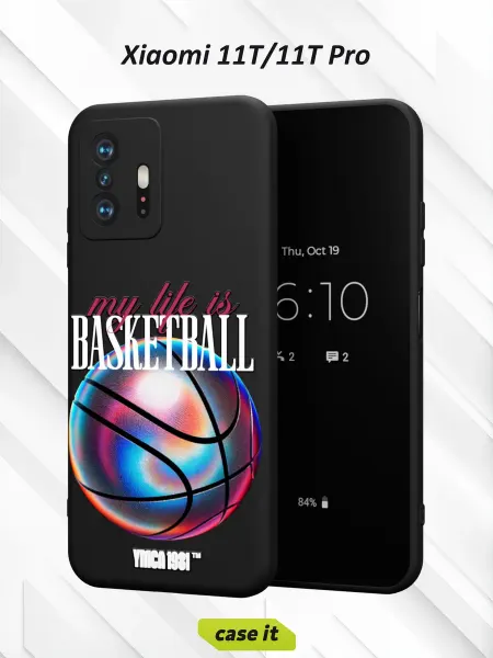Case it Чехол на Xiaomi Mi 11t и 11t Proс принтом BASKETBBALL