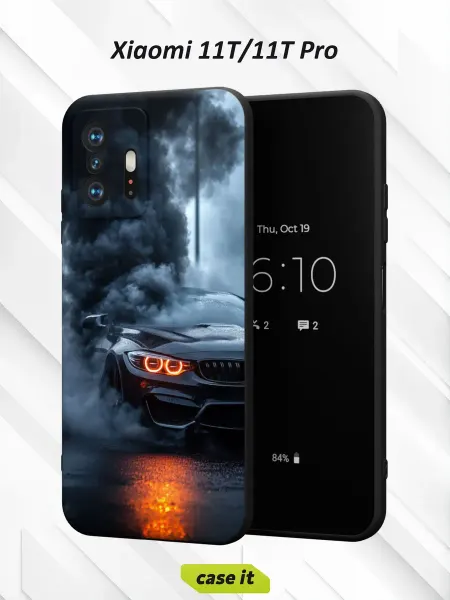 Case it Чехол на Xiaomi Mi 11t и 11t Pro с принтом BMW в дыму