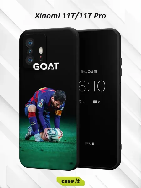 Case it Чехол на Xiaomi Mi 11t и 11t Pro с принтом Goat футбол