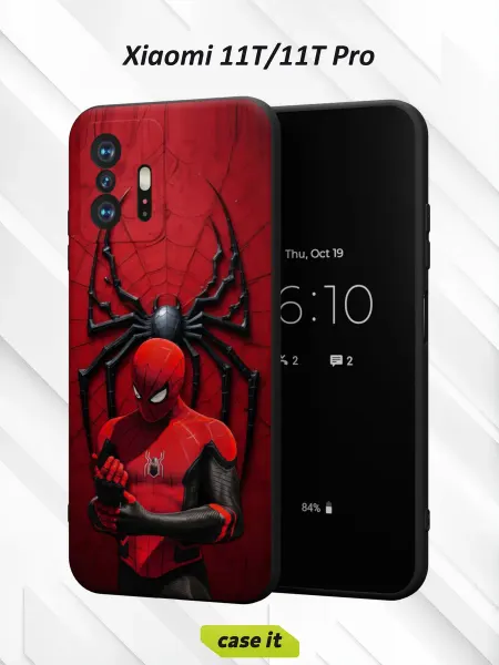Case it Чехол на Xiaomi Mi 11t и 11t Pro принт Питер Паркер Marvel