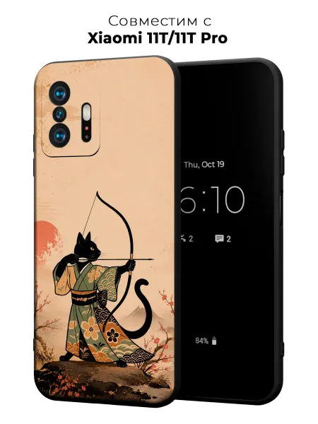 Vip Case Чехол на Xiaomi 11T 11T Pro Кот Ретроми Принт