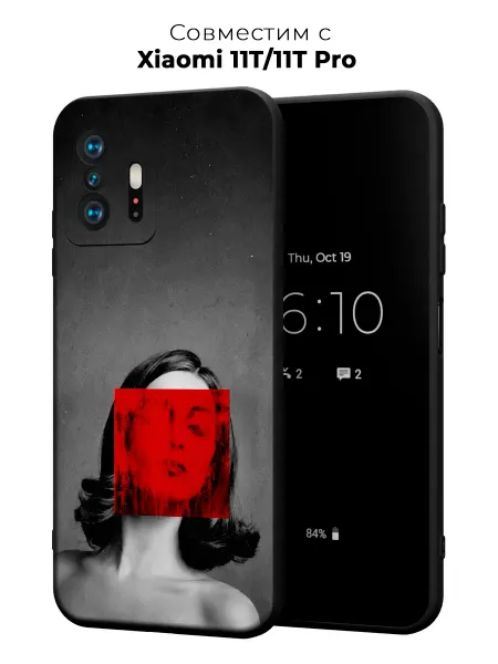 Vip Case Чехол на Xiaomi 11T 11T Pro Красная маска
