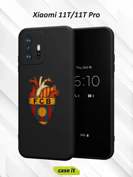 Case it Чехол на Xiaomi Mi 11t и 11t Pro с принтом Барселона сердце