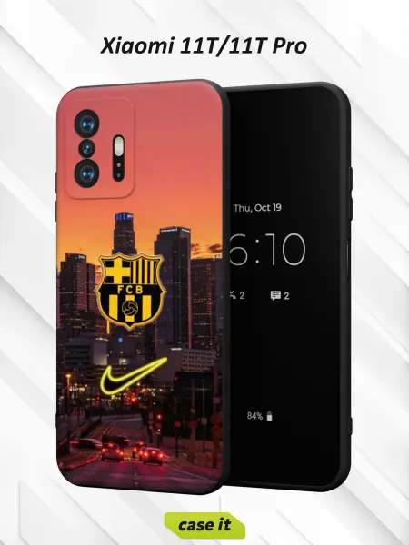 Case it Чехол на Xiaomi Mi 11t и 11t Pro фон вечернего мегаполиса