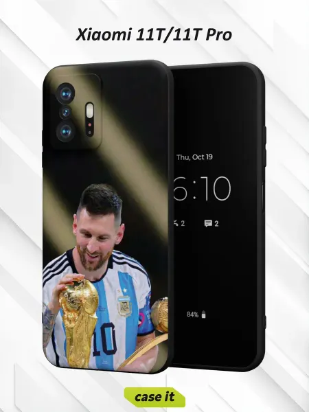 Case it Чехол на Xiaomi Mi 11t и 11t Pro с принтом Довольный Месси