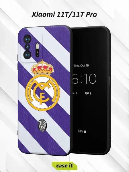 Case it Чехол на Xiaomi Mi 11t и 11t Pro с принтом Реал Мадрид УЕФА