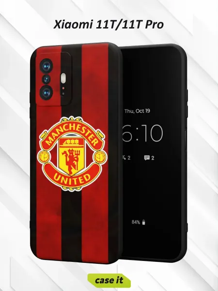 Case it Чехол на Xiaomi Mi 11t и 11t Pro с принтом Манчестер Юнайтед