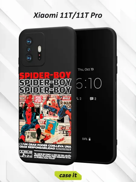 Case it Чехол на Xiaomi Mi 11t и 11t Proс принтом SPIDER-BOY