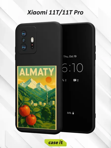 Case it Чехол на Xiaomi Mi 11t и 11t Proс принтом Алматы постер
